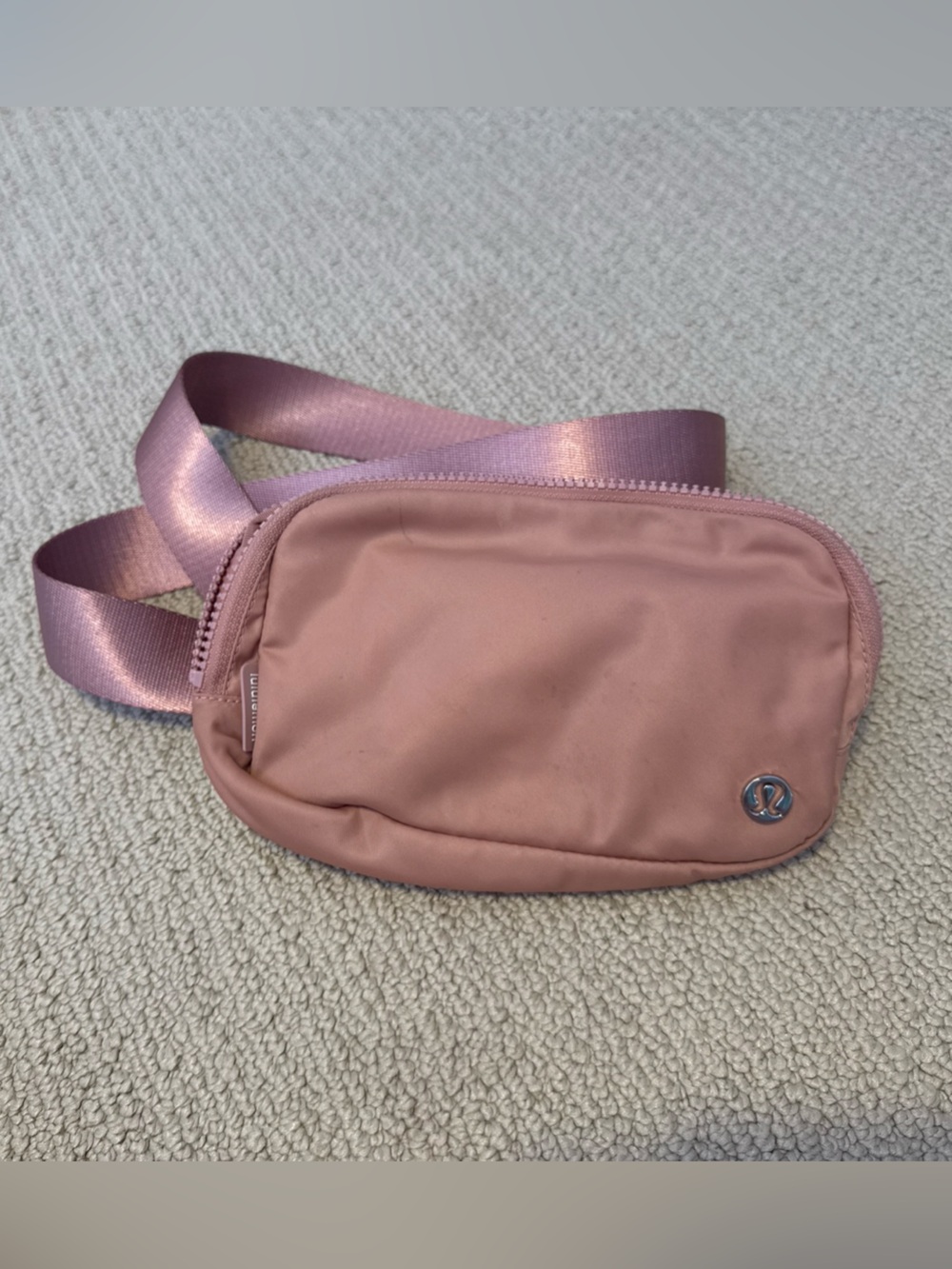 lululemon athletica Rose Pink Satin-Strap Crossbody Bag